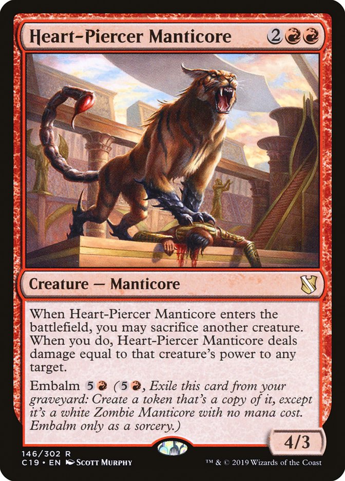 Heart-Piercer Manticore [Commander 2019] | Total Play