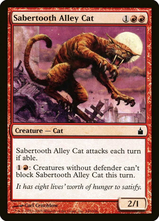 Sabertooth Alley Cat [Ravnica: City of Guilds] | Total Play