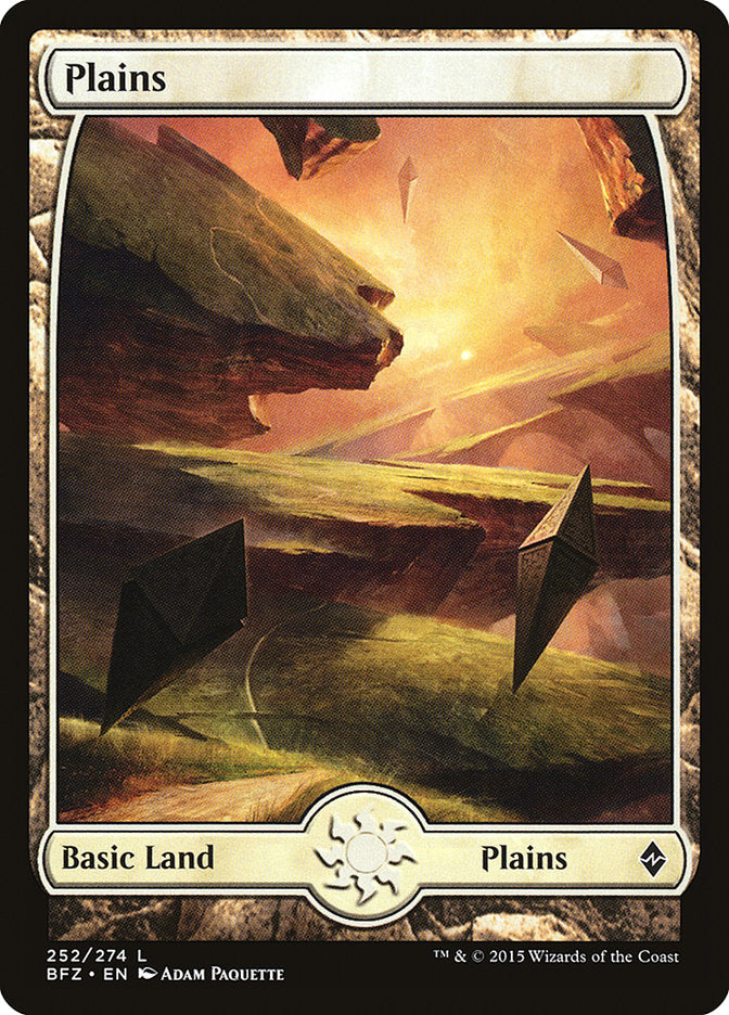 Plains (252) (Full Art) [Battle for Zendikar] | Total Play