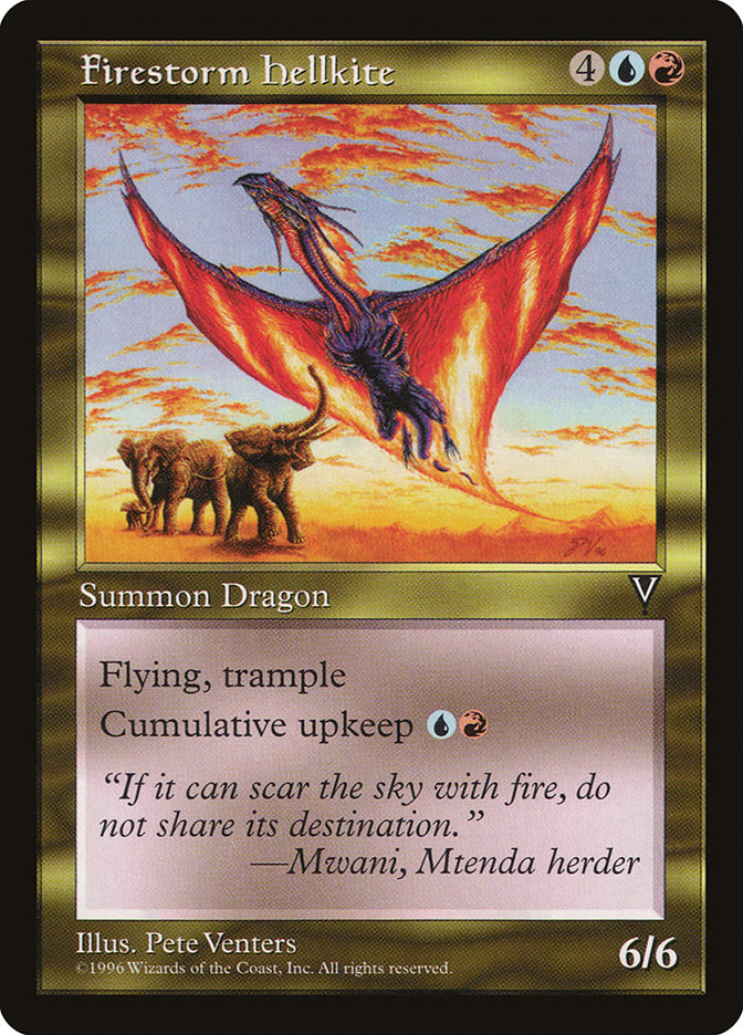 Firestorm Hellkite [Visions] | Total Play