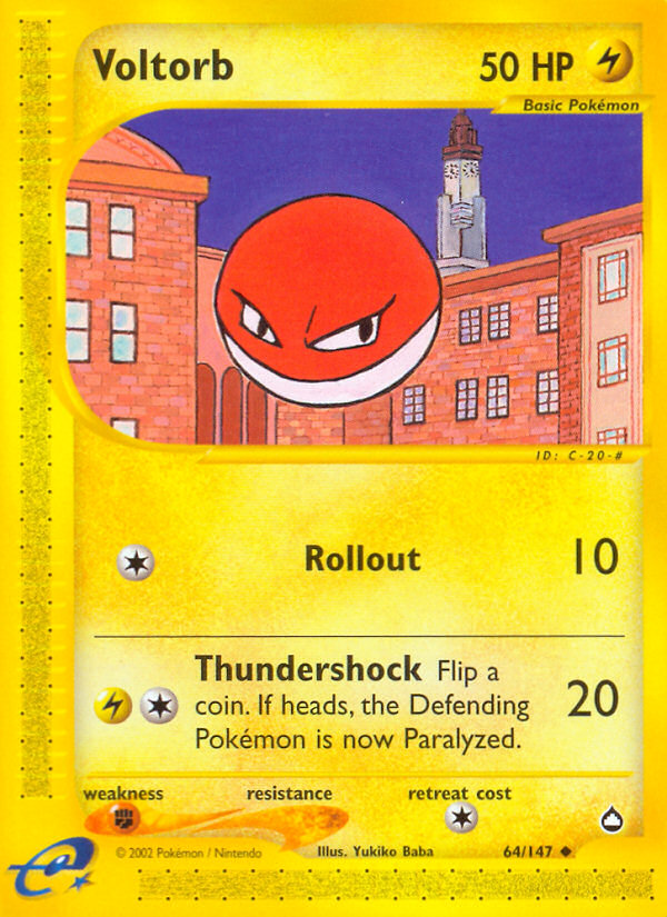 Voltorb (64/147) [Aquapolis] | Total Play