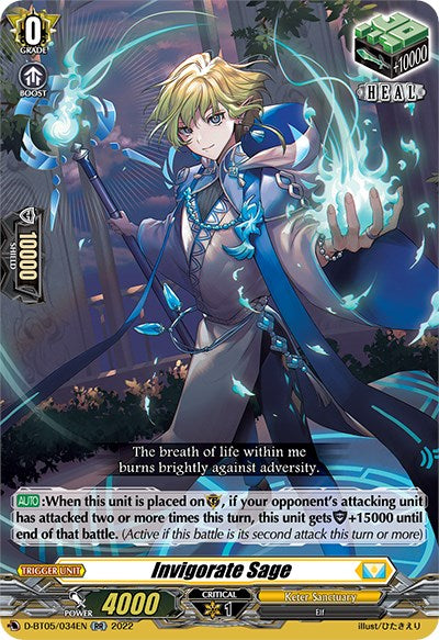 Invigorate Sage (D-BT05/034EN) [Triumphant Return of the Brave Heroes] | Total Play