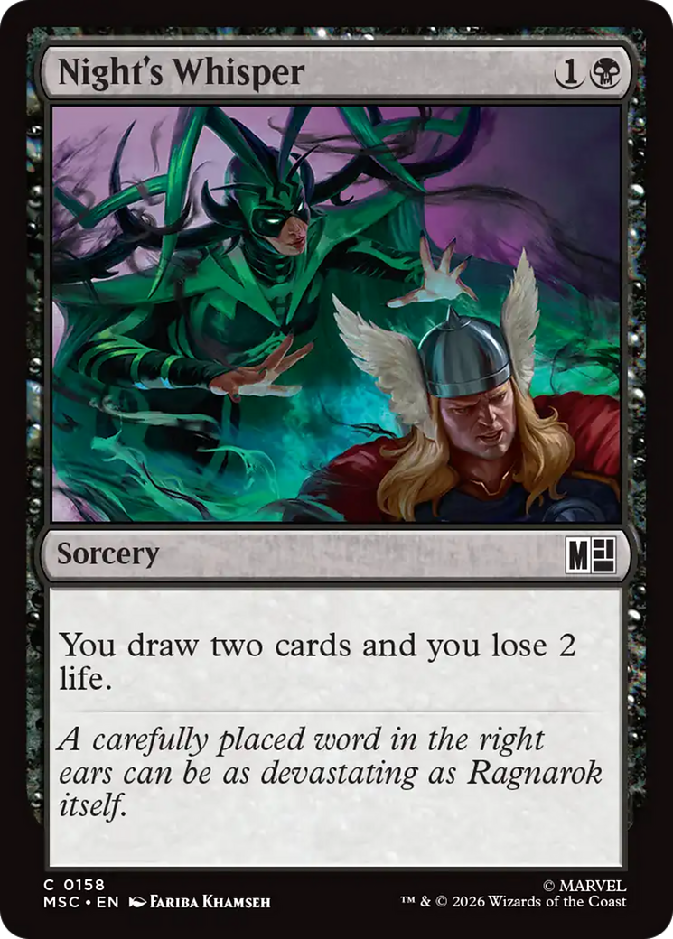 Night's Whisper [Marvel Super Heroes Commander] | Total Play