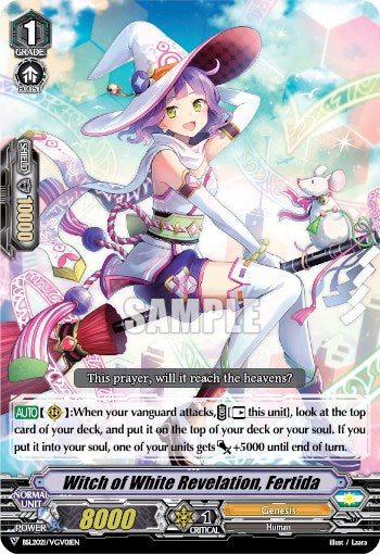 Witch of White Revelation, Fertida (BSL2021/VGV01EN) [Bushiroad Event Cards] | Total Play