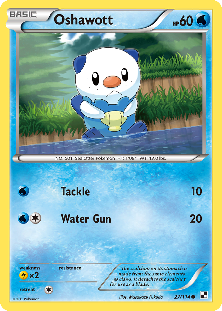 Oshawott (27/114) [Black & White: Base Set] | Total Play
