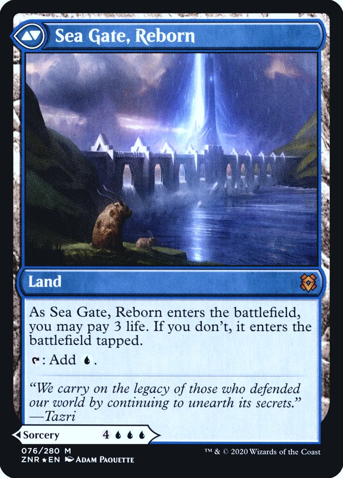 Sea Gate Restoration // Sea Gate, Reborn [Zendikar Rising Prerelease Promos] | Total Play
