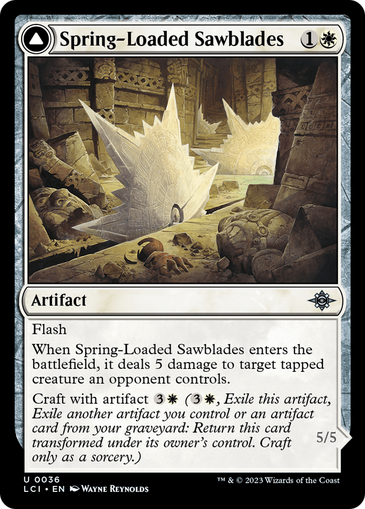 Spring-Loaded Sawblades // Bladewheel Chariot [The Lost Caverns of Ixalan] | Total Play