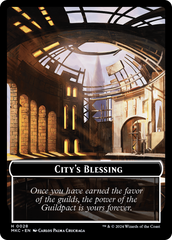 City's Blessing // Human Soldier Double-Sided Token [Murders at Karlov Manor Commander Tokens] | Total Play