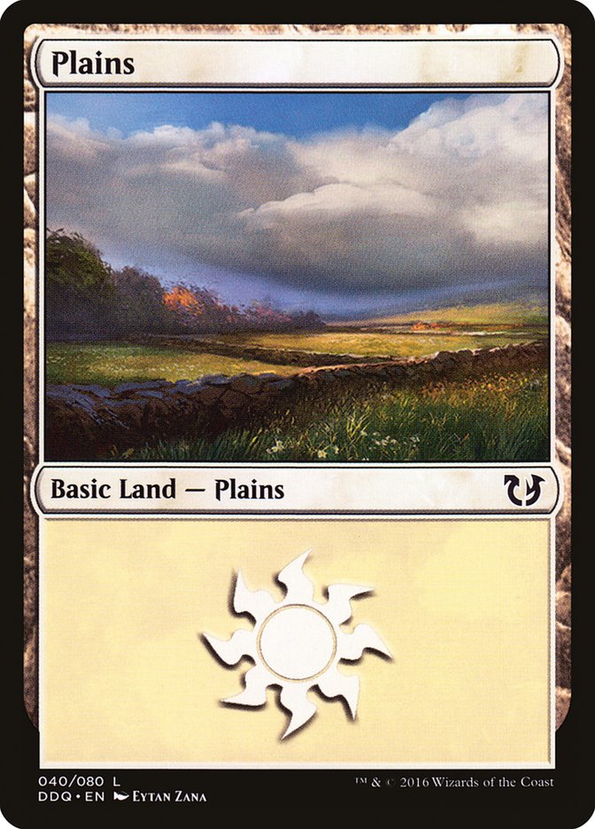 Plains (40) [Duel Decks: Blessed vs. Cursed] | Total Play