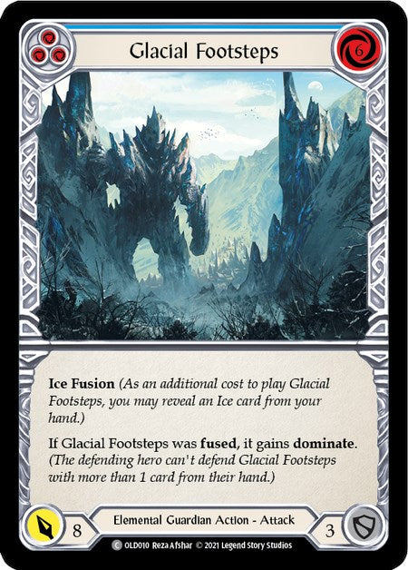 Glacial Footsteps (Blue) [OLD010] (Tales of Aria Oldhim Blitz Deck)  1st Edition Normal | Total Play