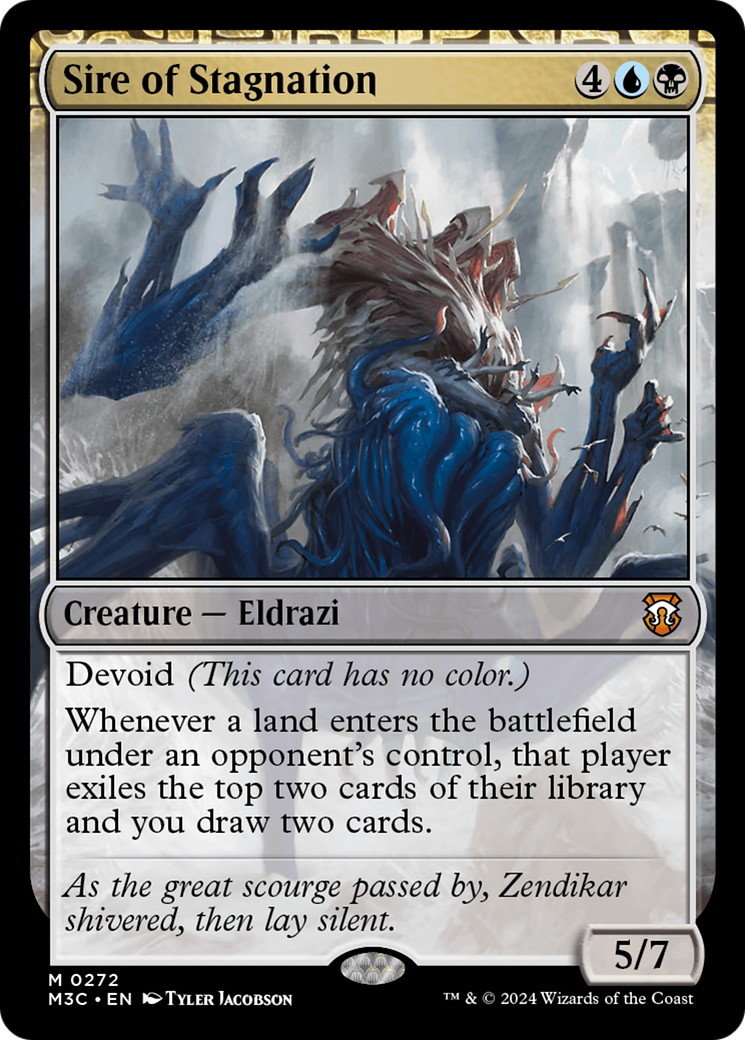 Sire of Stagnation (Ripple Foil) [Modern Horizons 3 Commander] | Total Play