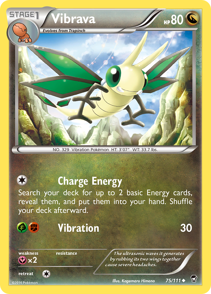 Vibrava (75/111) [XY: Furious Fists] | Total Play