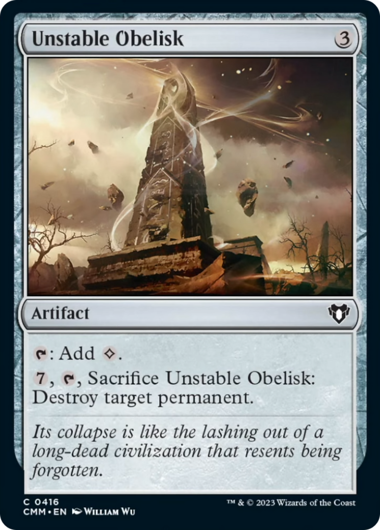 Unstable Obelisk [Commander Masters] | Total Play