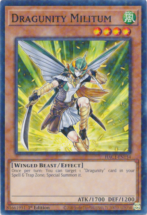 Dragunity Militum (Duel Terminal) [HAC1-EN154] Common | Total Play