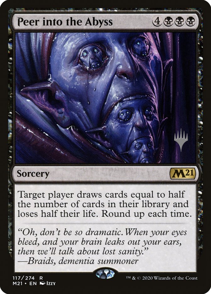Peer into the Abyss (Promo Pack) [Core Set 2021 Promos] | Total Play