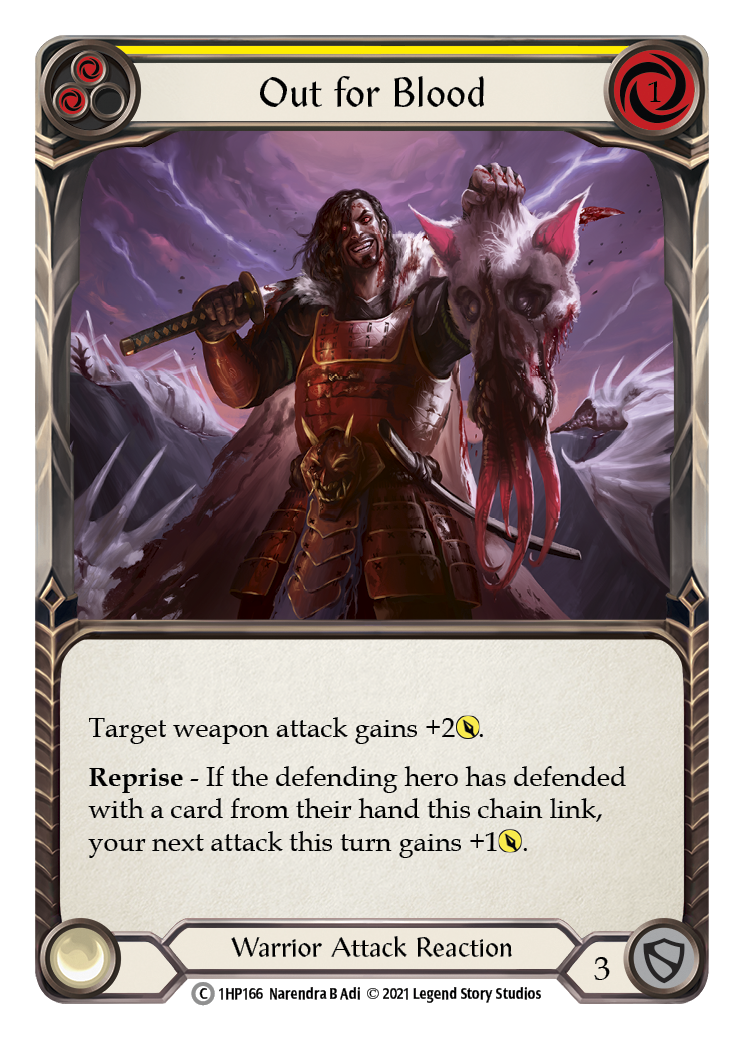 Out for Blood (Yellow) [1HP166] (History Pack 1) | Total Play