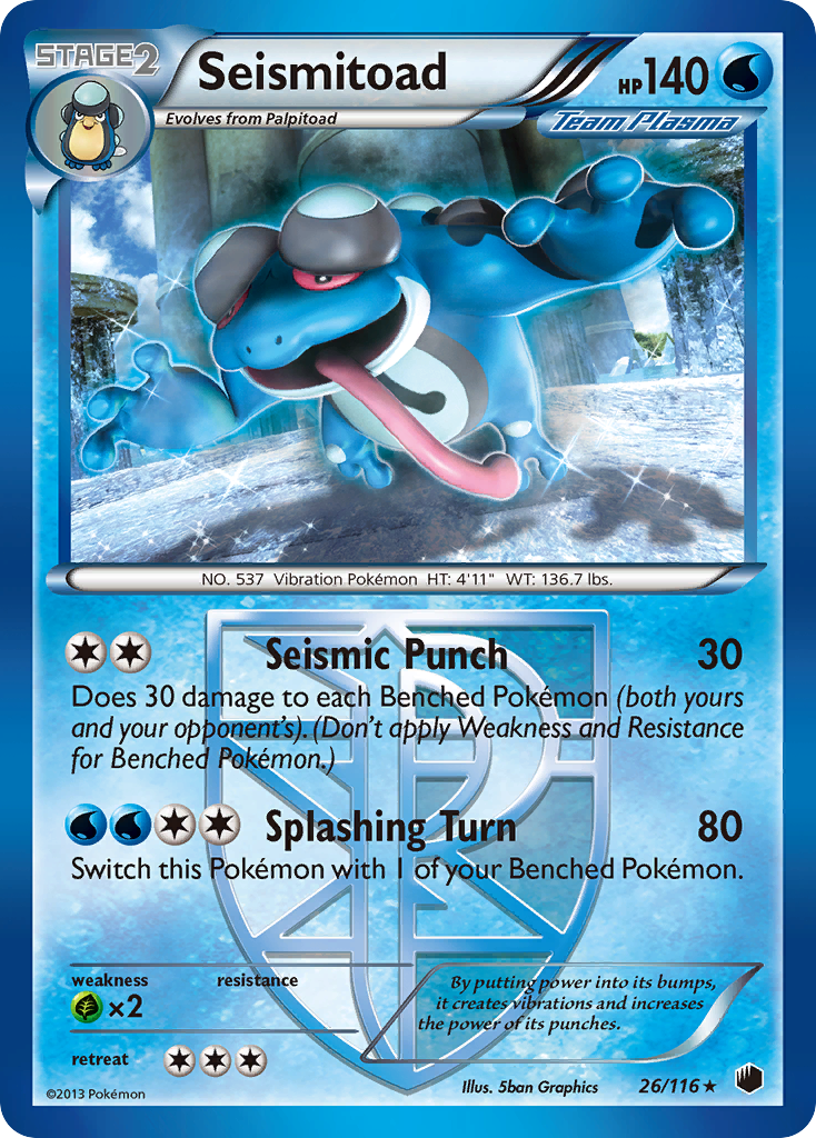 Seismitoad (26/116) [Black & White: Plasma Freeze] | Total Play
