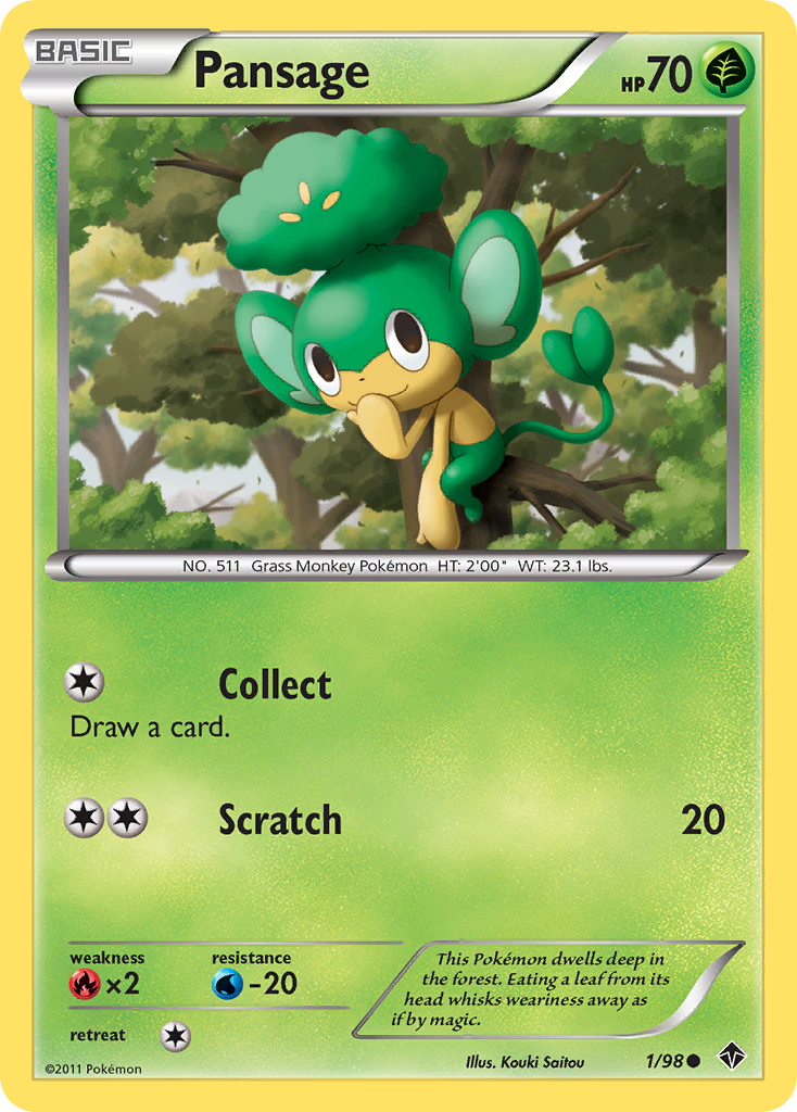 Pansage (1/98) [Black & White: Emerging Powers] | Total Play