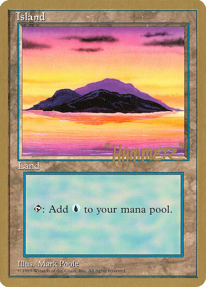Island (shr368) (Shawn "Hammer" Regnier) [Pro Tour Collector Set] | Total Play
