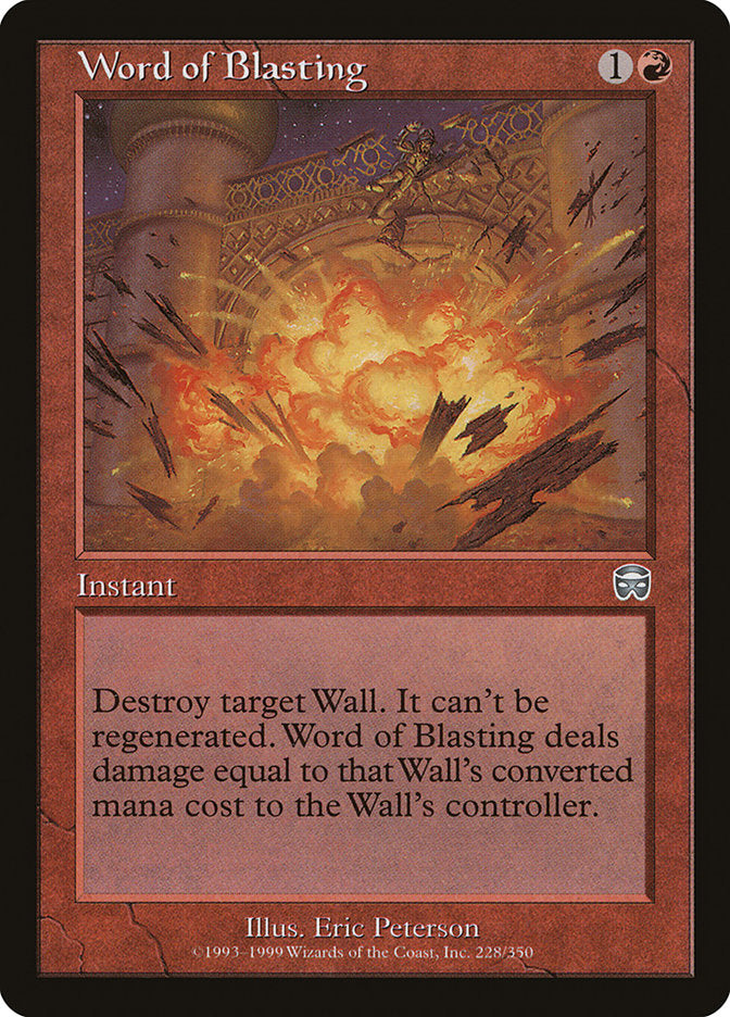 Word of Blasting [Mercadian Masques] | Total Play