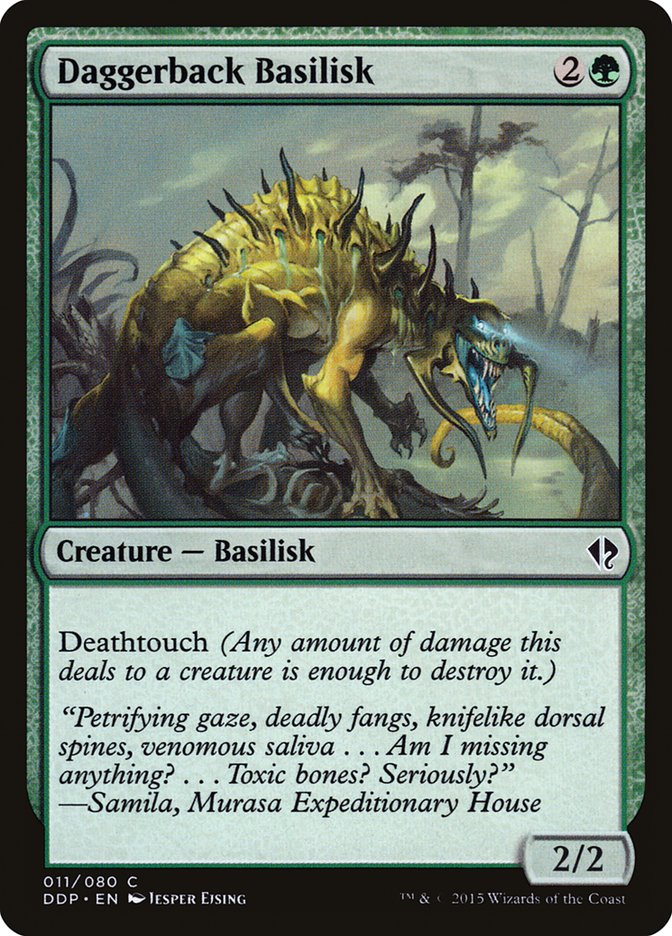 Daggerback Basilisk [Duel Decks: Zendikar vs. Eldrazi] | Total Play