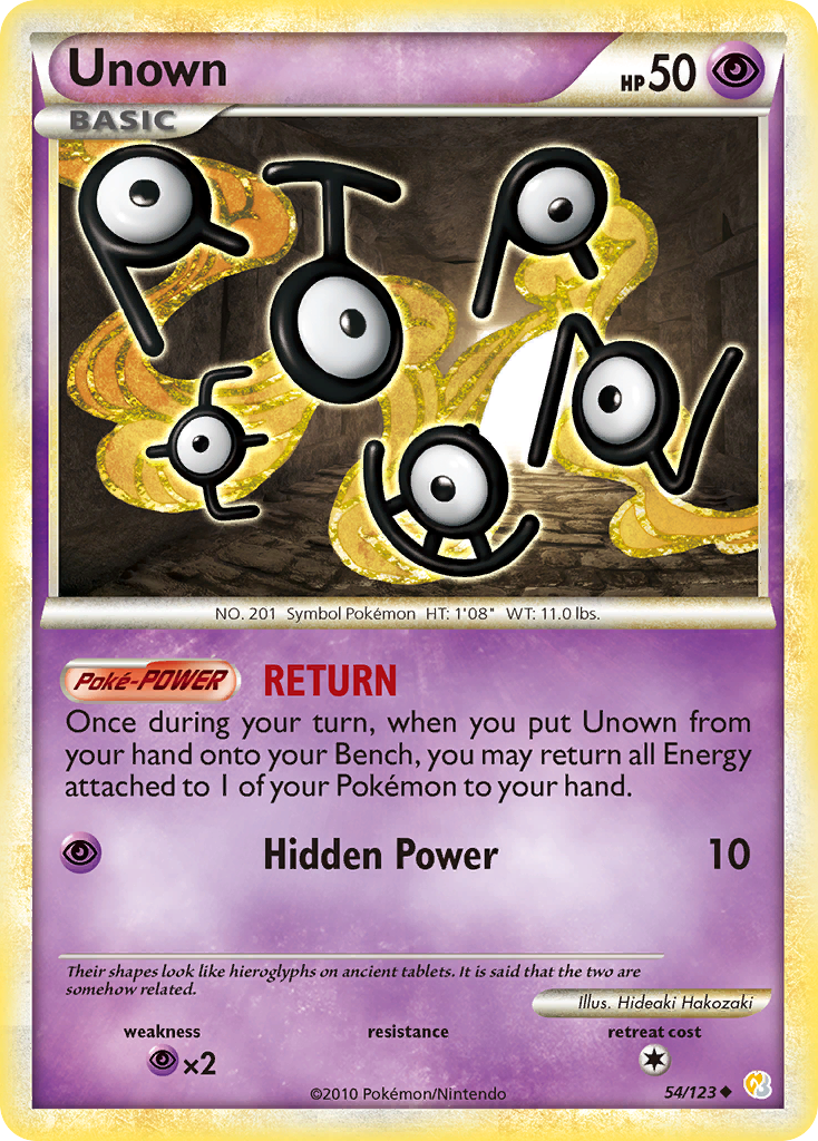 Unown (54/123) [HeartGold & SoulSilver: Base Set] | Total Play