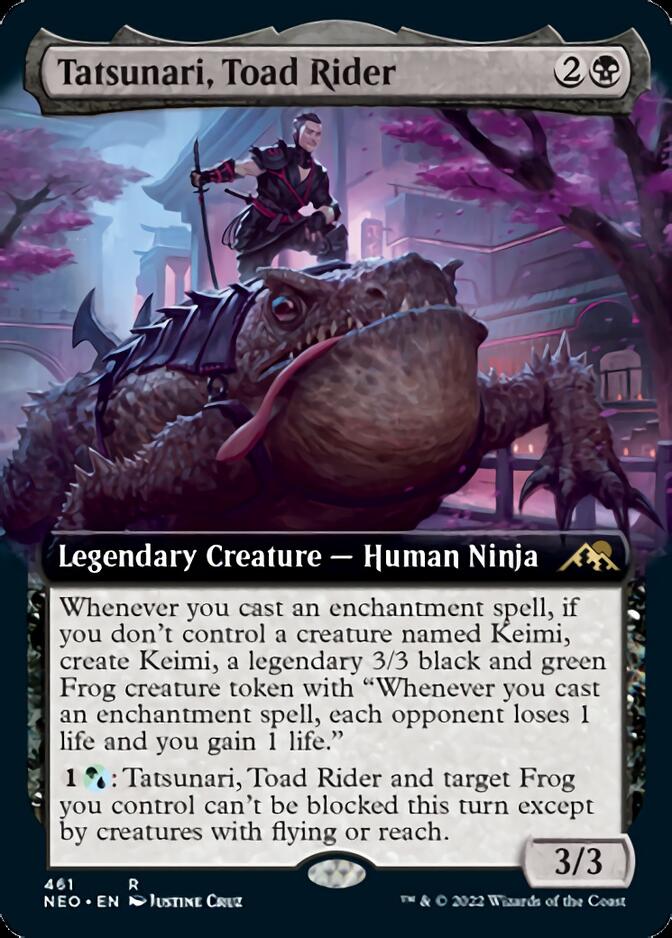 Tatsunari, Toad Rider (Extended Art) [Kamigawa: Neon Dynasty] | Total Play