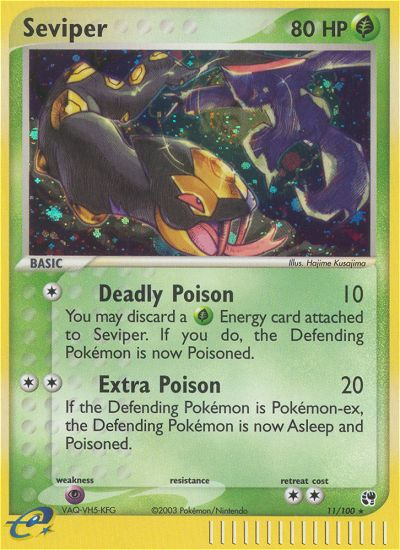 Seviper (11/100) [EX: Sandstorm] | Total Play