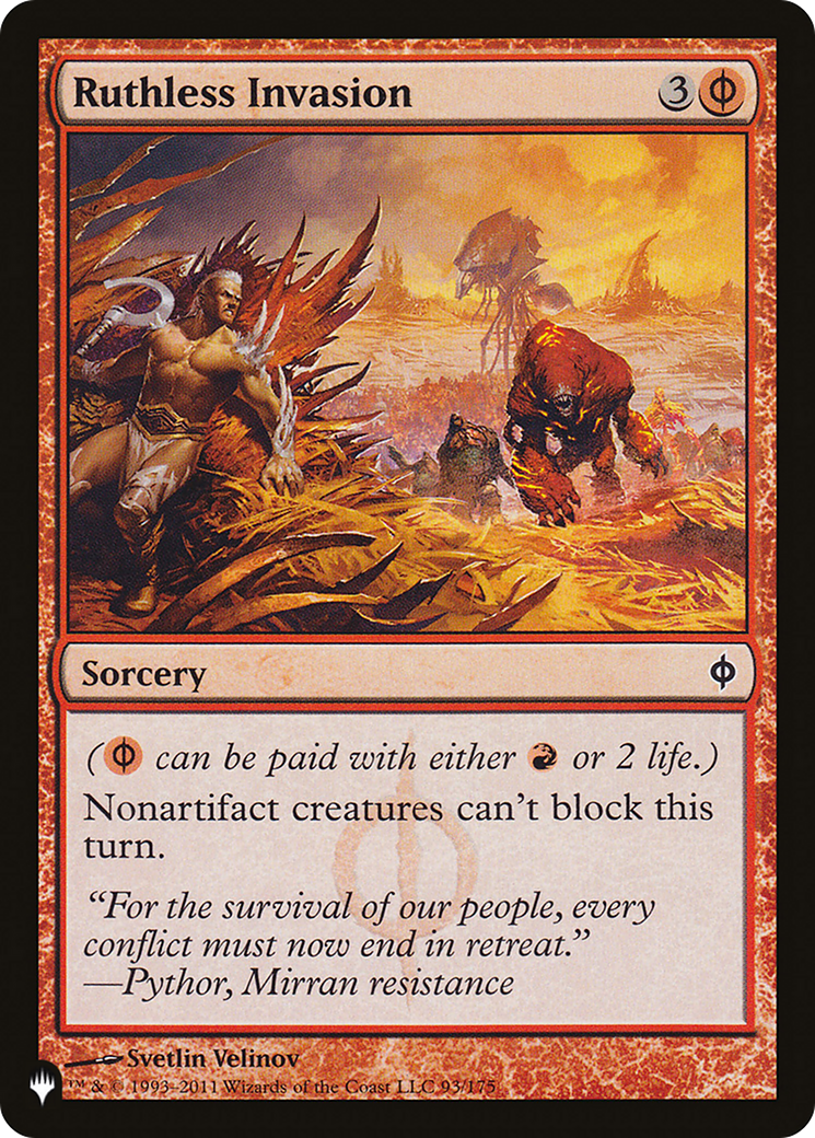 Ruthless Invasion [The List] | Total Play