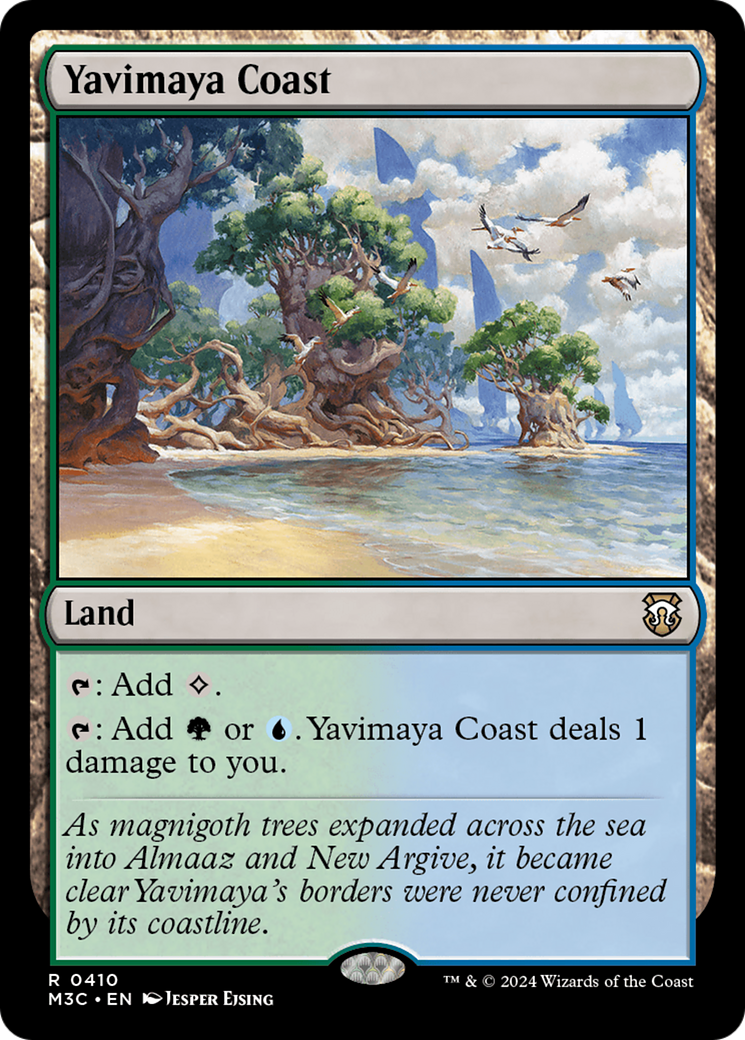 Yavimaya Coast (Ripple Foil) [Modern Horizons 3 Commander] | Total Play
