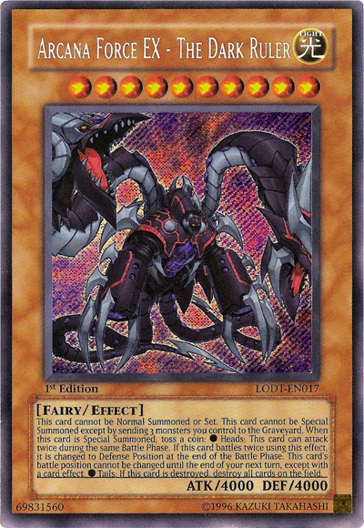 Arcana Force EX - The Dark Ruler [LODT-EN017] Secret Rare | Total Play