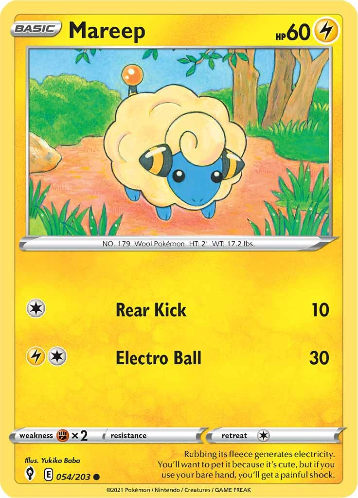 Mareep (054/203) [Sword & Shield: Evolving Skies] | Total Play