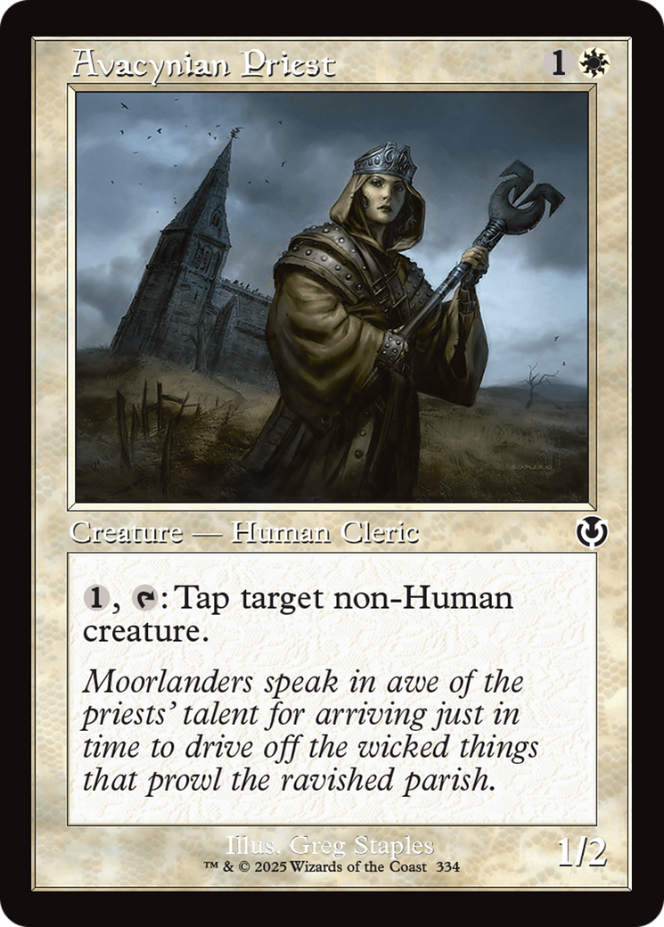 Avacynian Priest (Retro Frame) [Innistrad Remastered] | Total Play