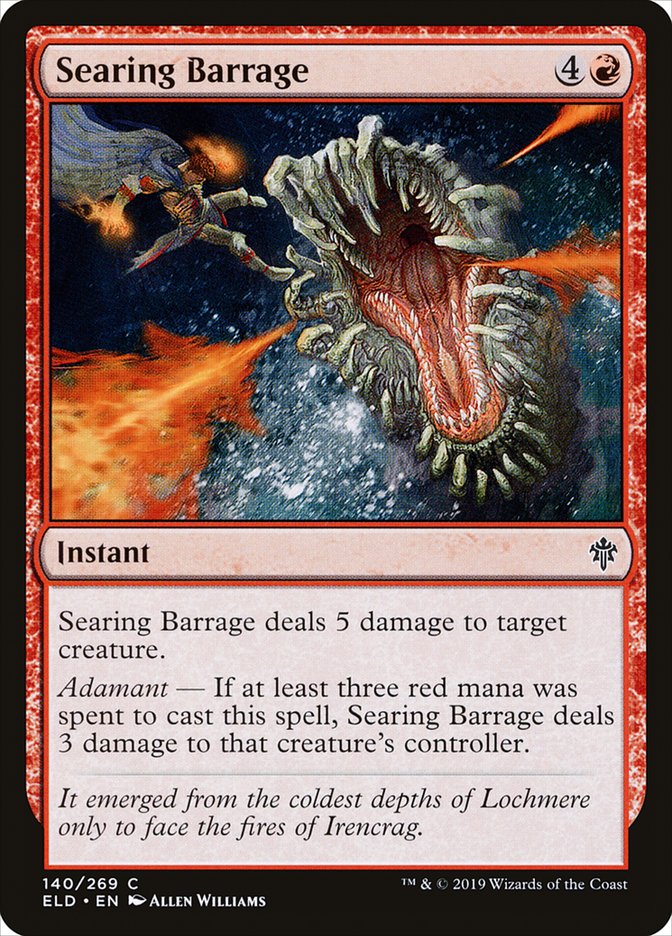 Searing Barrage [Throne of Eldraine] | Total Play