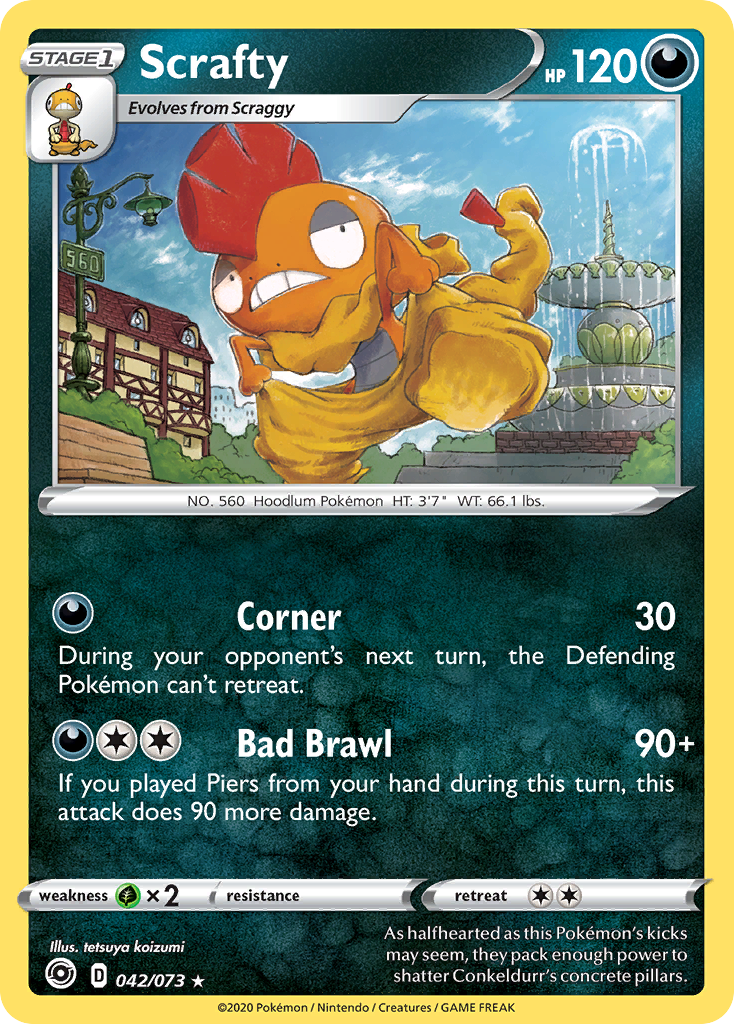 Scrafty (042/073) [Sword & Shield: Champion's Path] | Total Play