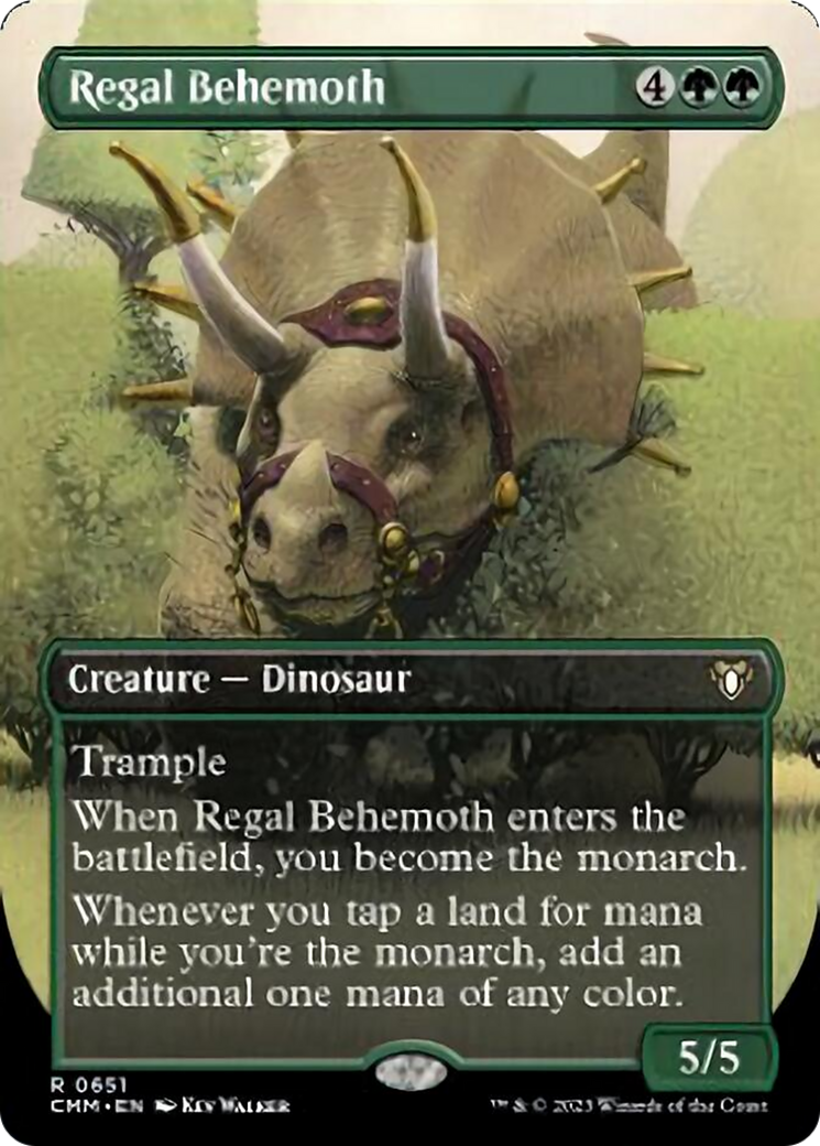 Regal Behemoth (Borderless Alternate Art) [Commander Masters] | Total Play