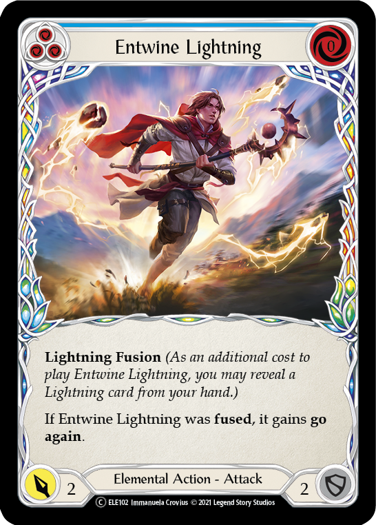 Entwine Lightning (Blue) [U-ELE102] (Tales of Aria Unlimited)  Unlimited Normal | Total Play