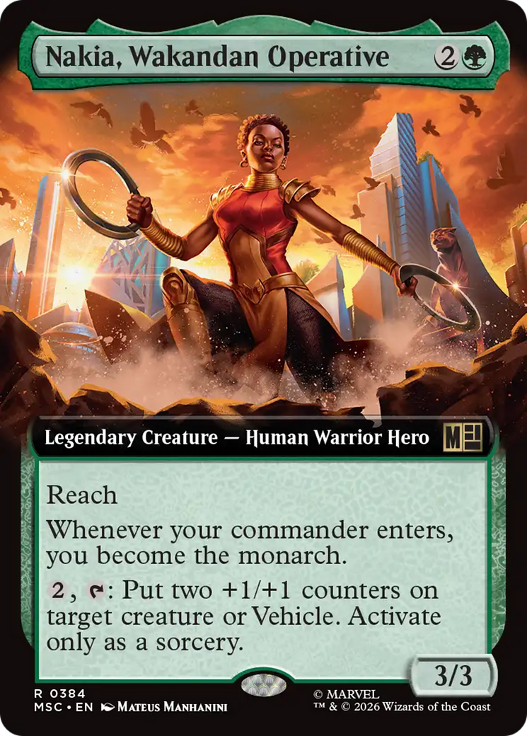Nakia, Wakandan Operative (Extended Art) [Marvel Super Heroes Commander] | Total Play