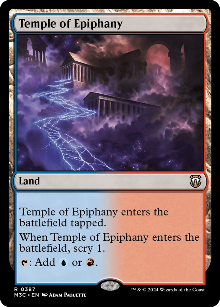 Temple of Epiphany (Ripple Foil) [Modern Horizons 3 Commander] | Total Play