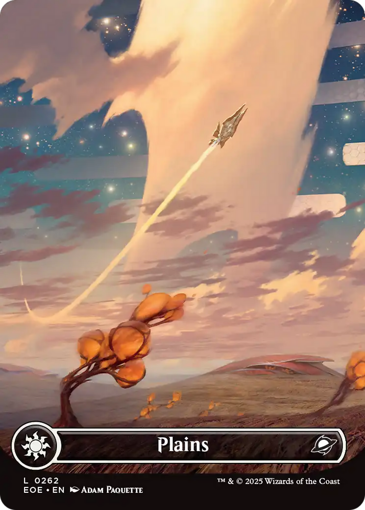 Plains (0262) (Borderless) [Edge of Eternities] | Total Play