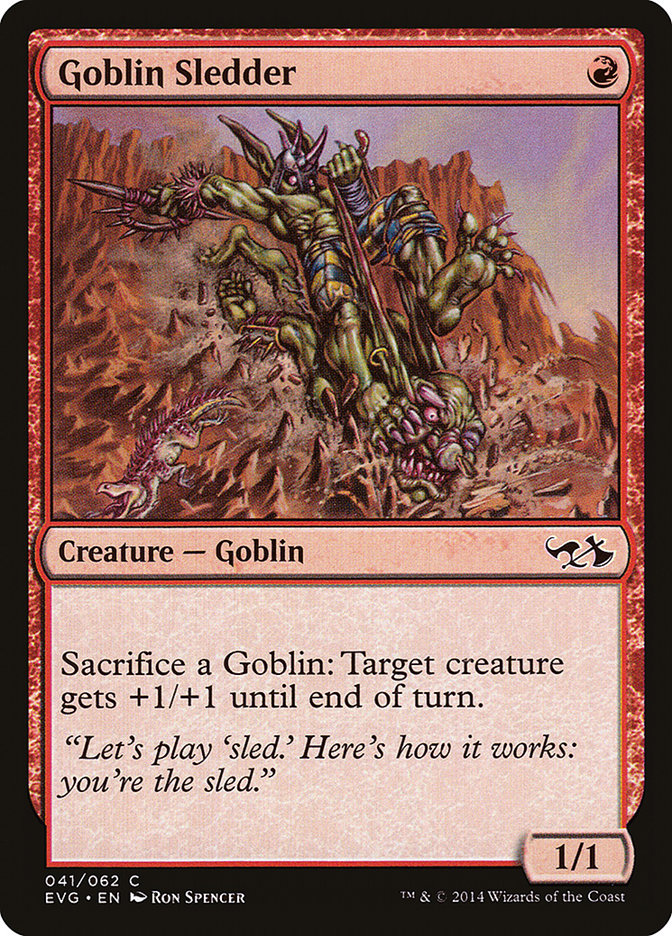Goblin Sledder (Elves vs. Goblins) [Duel Decks Anthology] | Total Play
