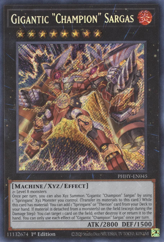 Gigantic "Champion" Sargas [PHHY-EN045] Secret Rare | Total Play