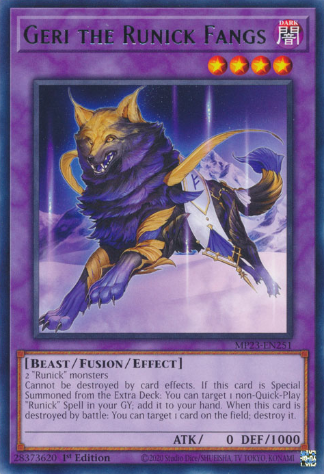 Geri the Runick Fangs [MP23-EN251] Rare | Total Play