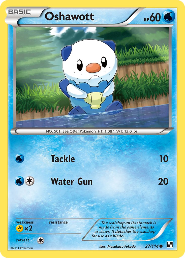 Oshawott (27/114) [Alternate Art Promos] | Total Play