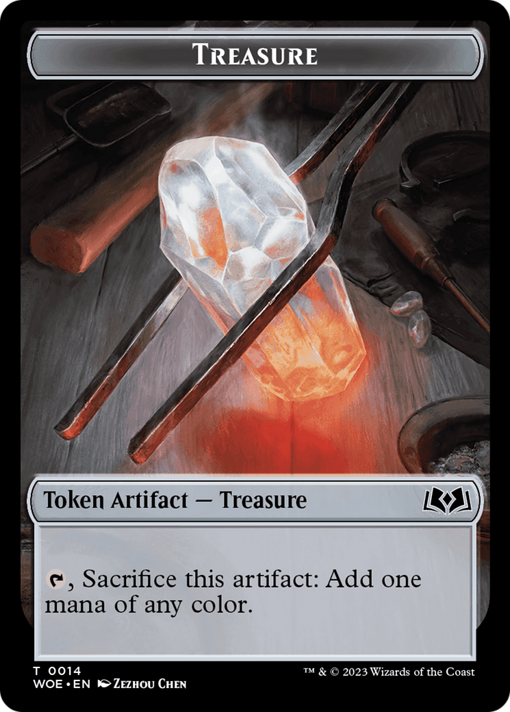 Treasure // Food (0012) Double-Sided Token [Wilds of Eldraine Tokens] | Total Play
