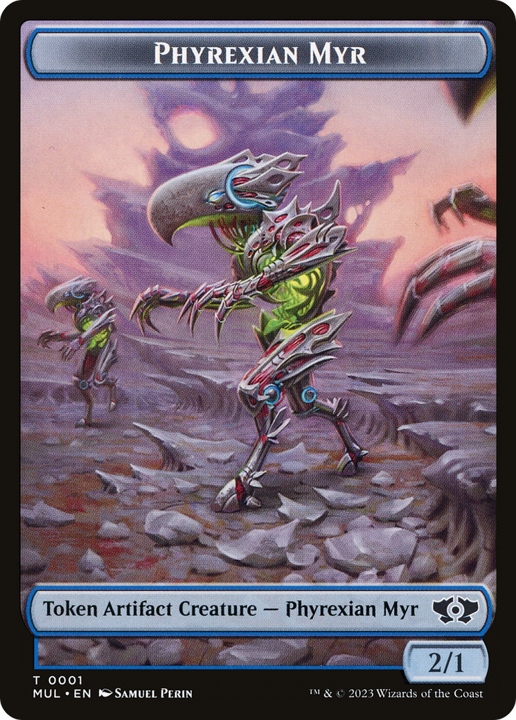 Phyrexian Myr // Spirit (14) Double-Sided Token [March of the Machine Tokens] | Total Play