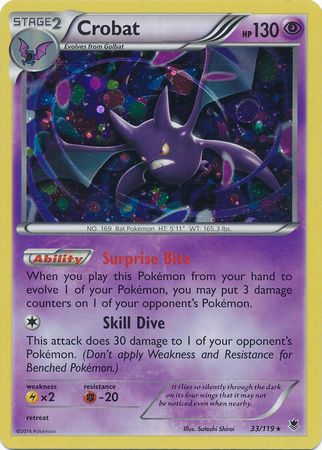 Crobat (33/119) (Cosmos Holo) [XY: Phantom Forces] | Total Play