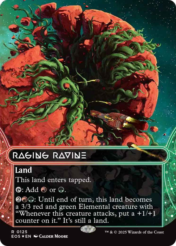 Raging Ravine (0125) (Borderless) (Galaxy Foil) [Edge of Eternities: Stellar Sights] | Total Play