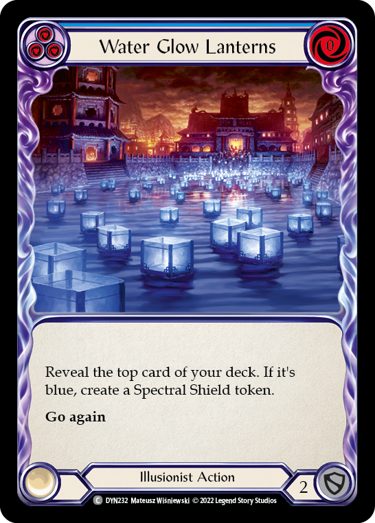 Water Glow Lanterns (Blue) [DYN232] (Dynasty)  Rainbow Foil | Total Play