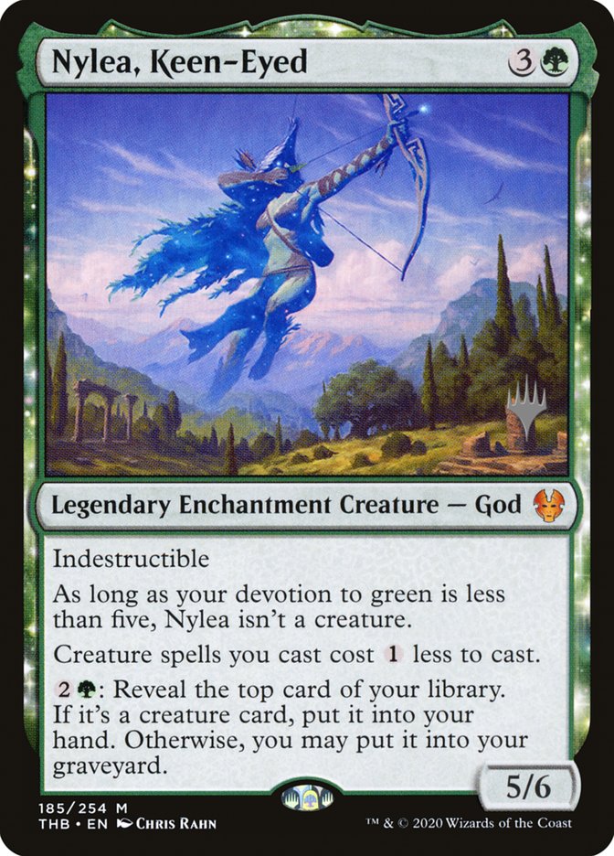 Nylea, Keen-Eyed (Promo Pack) [Theros Beyond Death Promos] | Total Play